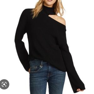 RTA Black cold shoulder sweater